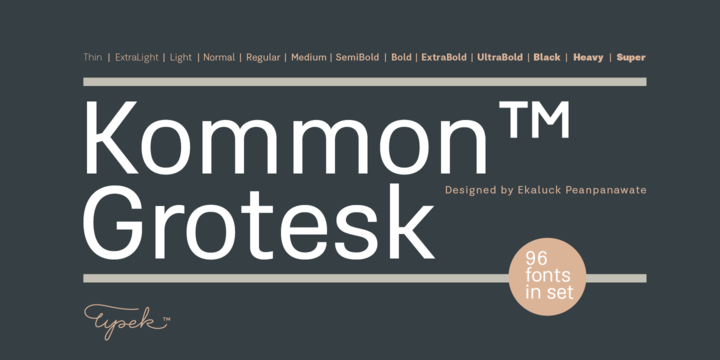 Пример шрифта Kommon Grotesk #1